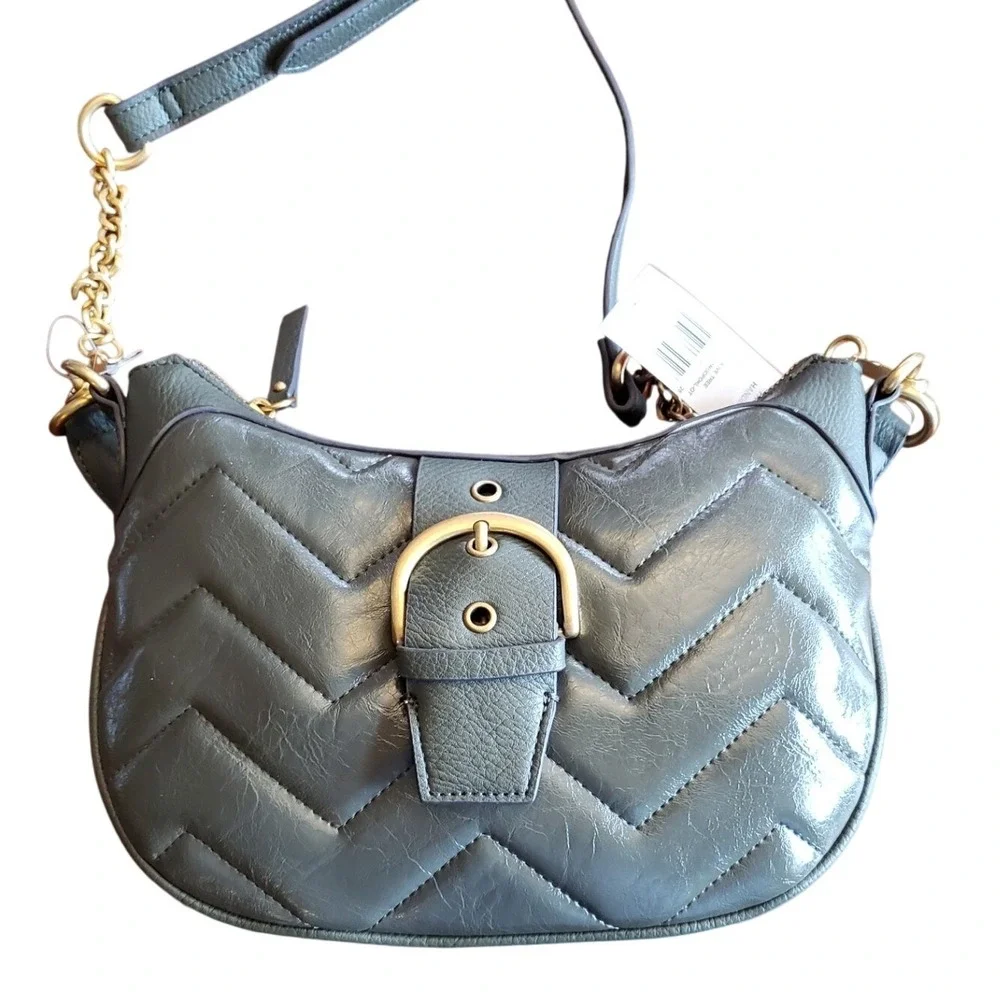 Rosetti Hudson Shoulder Bag Olive Tree Green Chevron Quilted Crossbody 11RODPDKL